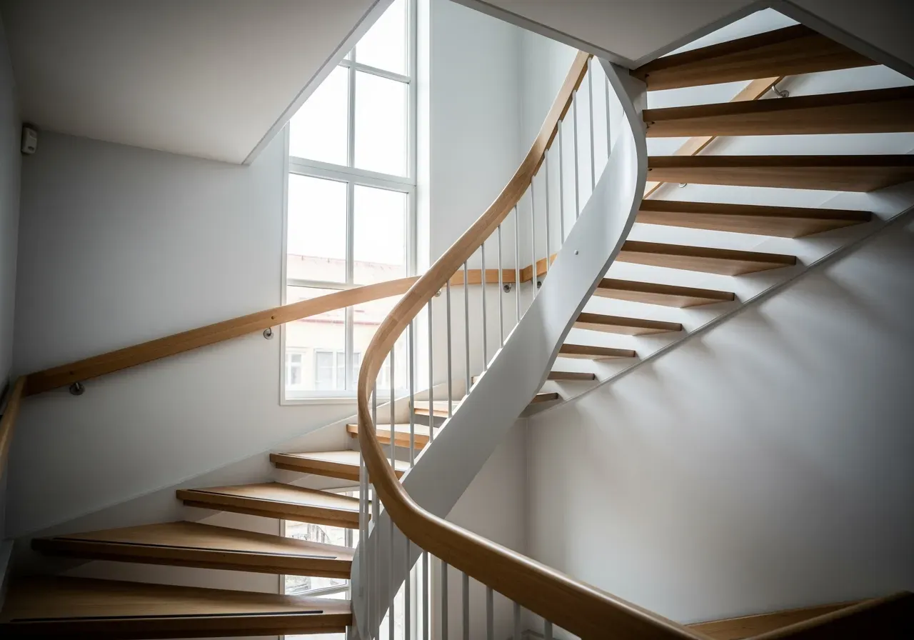 Elegant trapphus i bostadsrätt