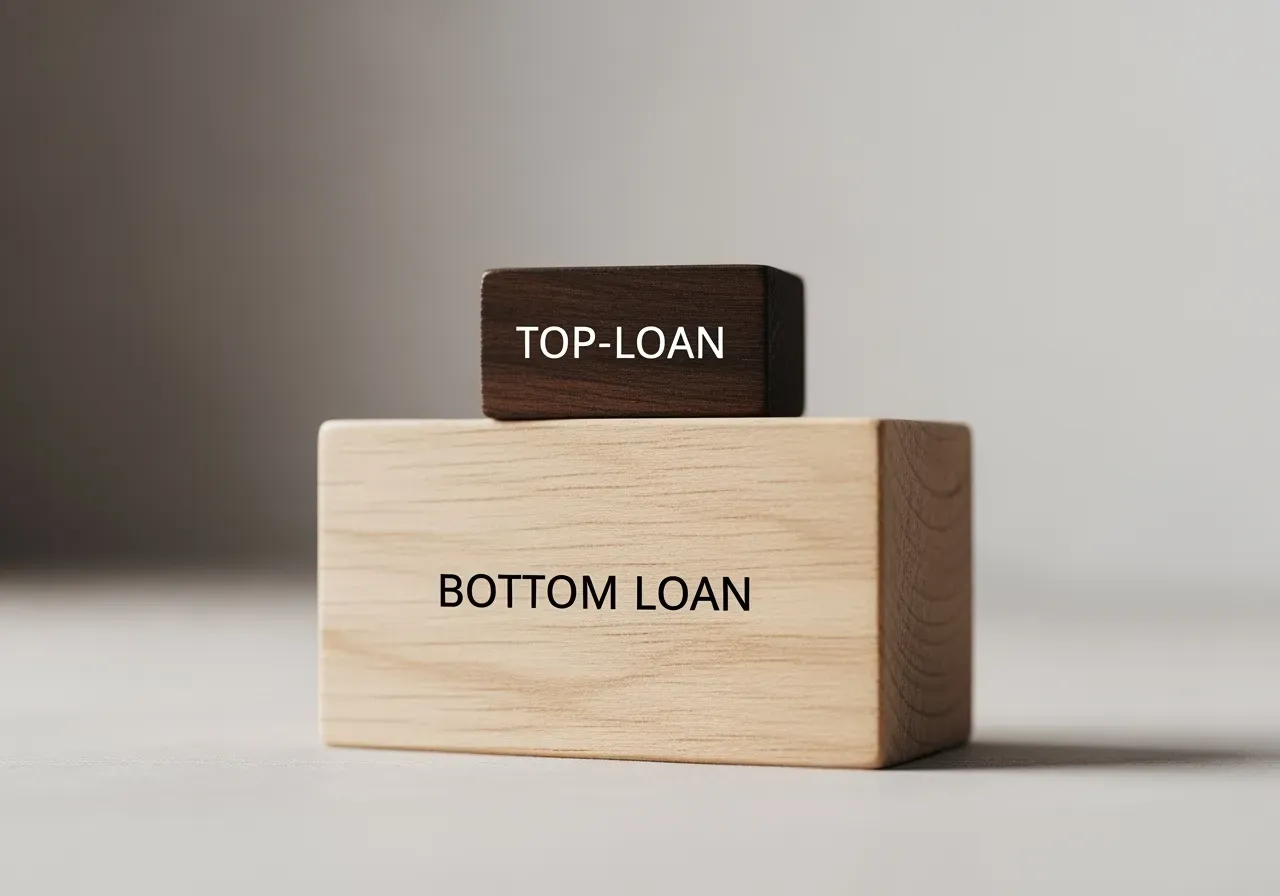 Illustration av topplån och bottenlån